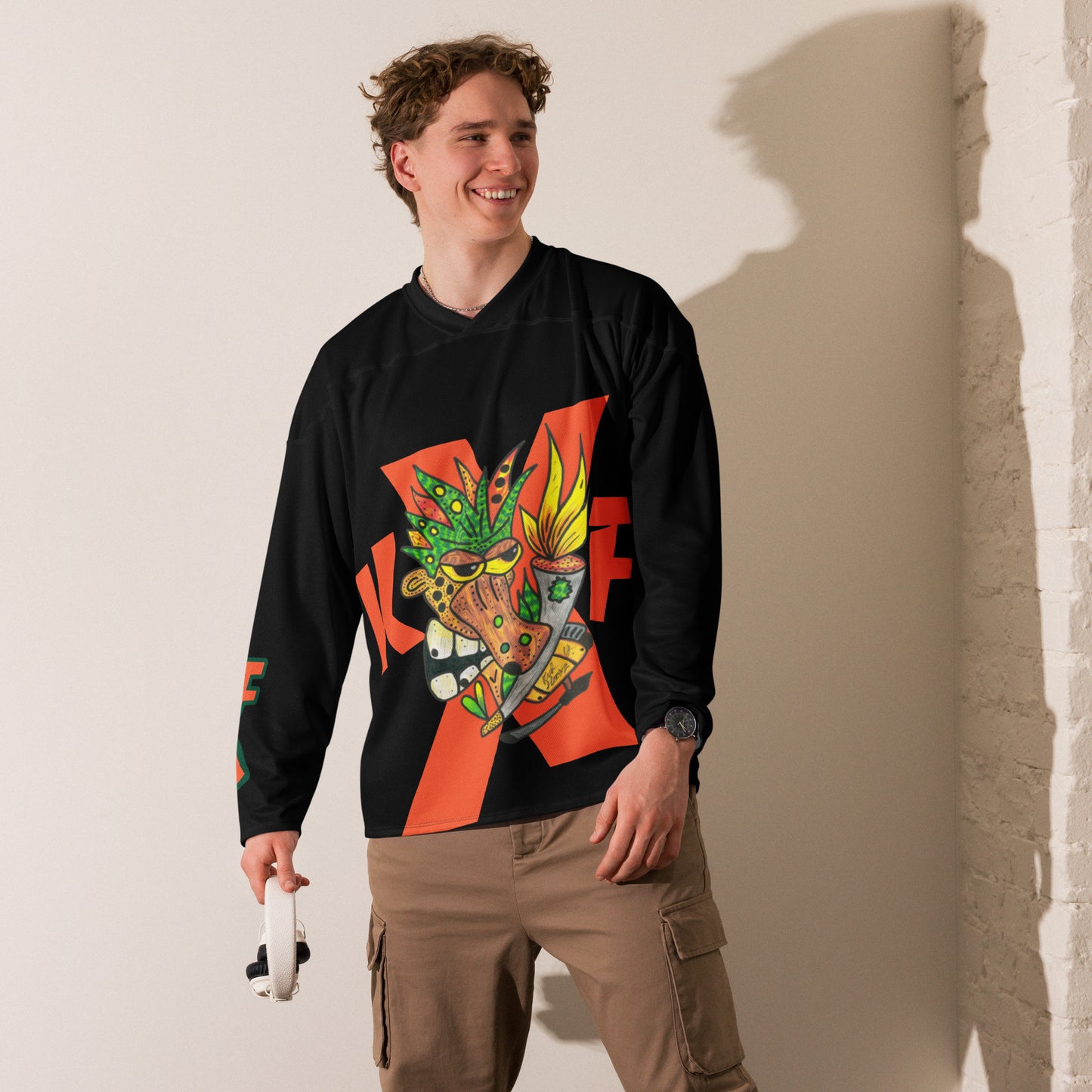 Recycled hockey fan jersey