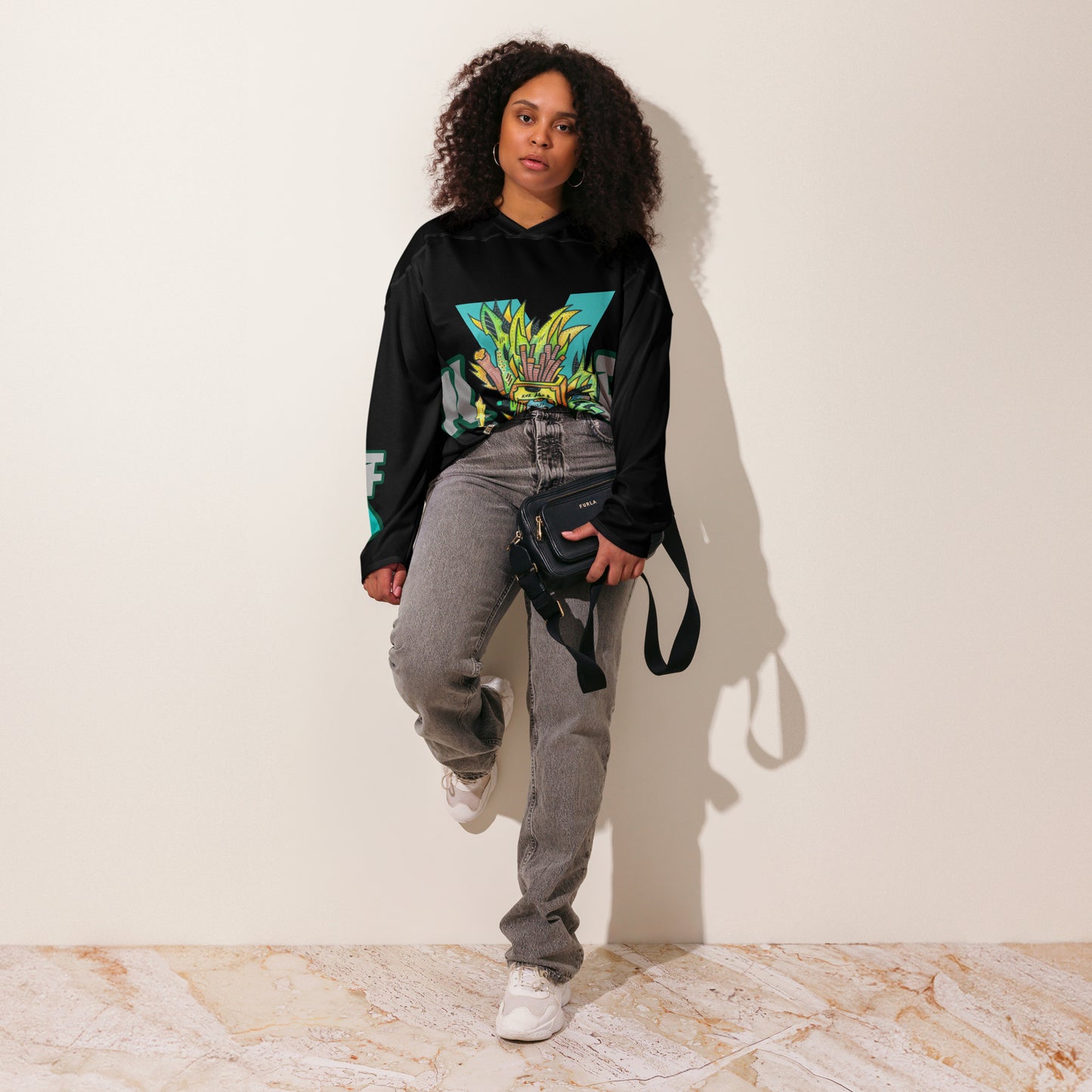 Recycled hockey fan jersey